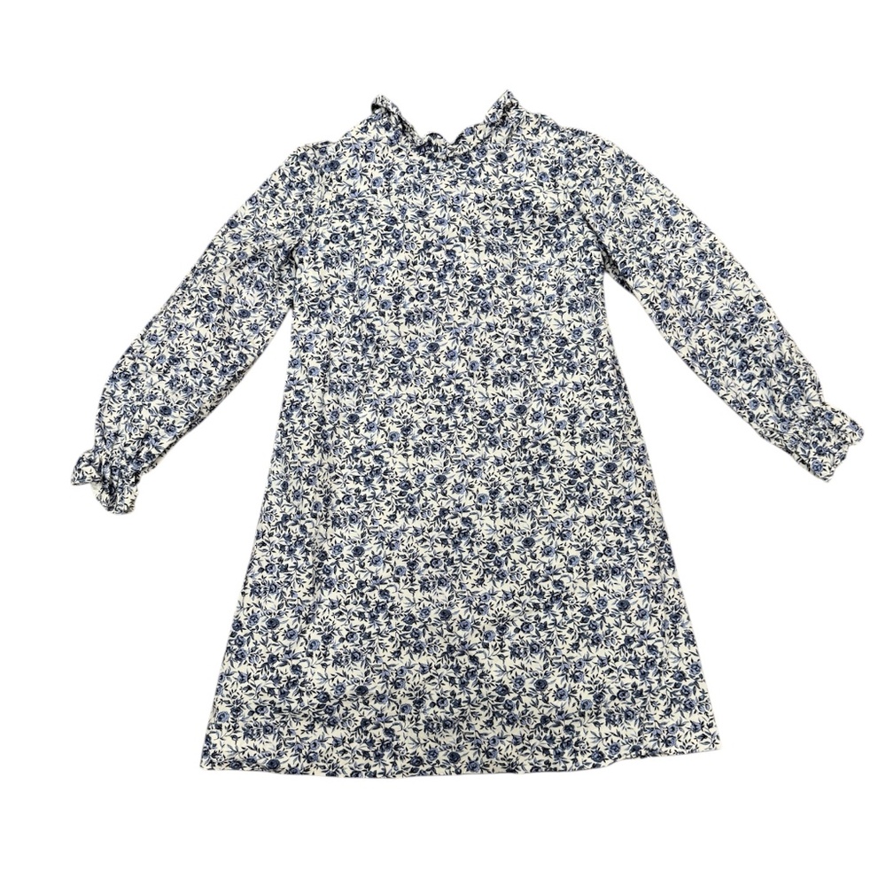 Gabby. Blue Floral Bow Back Dress